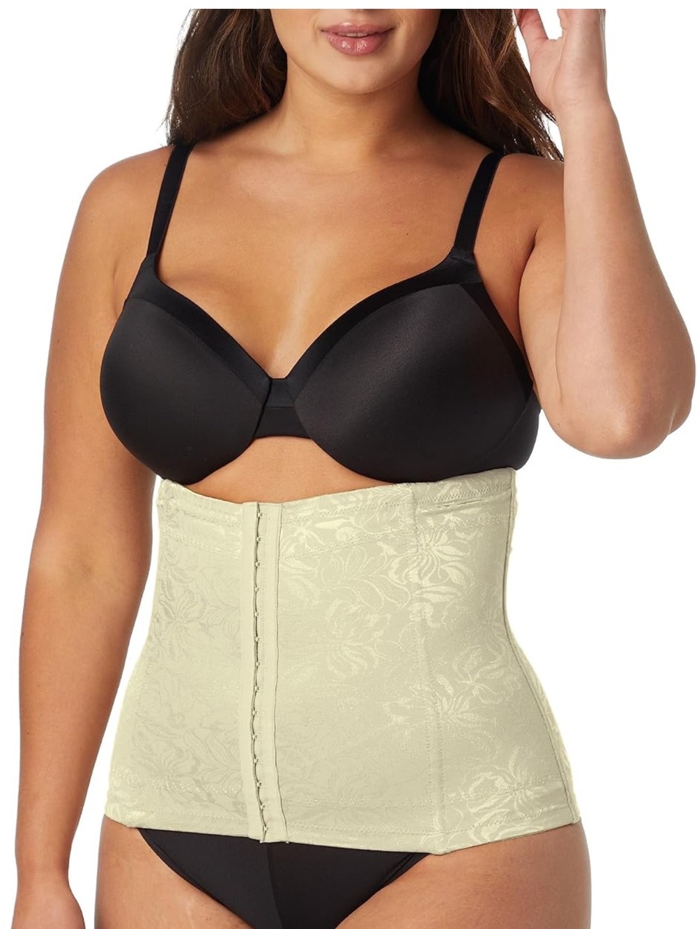 NWOT Size 2XL Maidenform Ultra-Firm Waist Cincher Shapewear - Cream Brocade